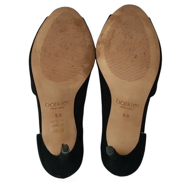 Botkier Adelia D'orsay Peep toe Slip on suede bootie heels size 5.5 - Picture 10 of 12